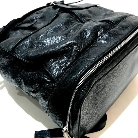Balenciaga Backpack Sheepskin Black